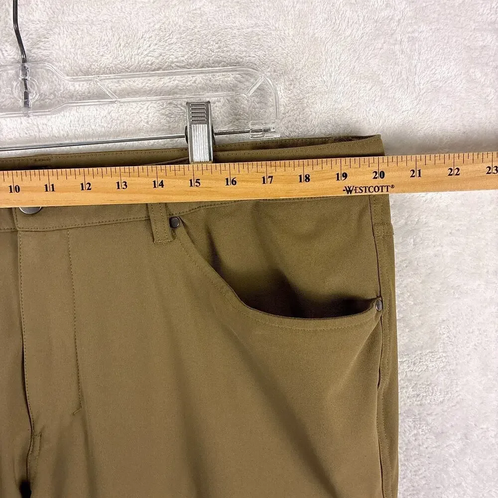 Lululemon Pants Men 40x31 Brown ABC 5-Pocket Performance Preppy Travel Hike Golf